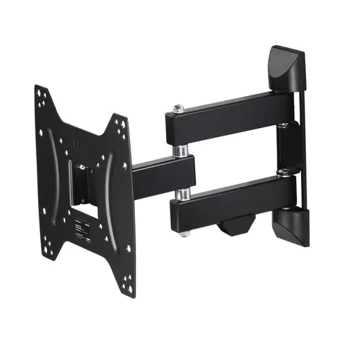 Soporte de Pared para televisores de 19 a 48", 2 brazos, Giratorio 180°, inclinable +5°/-12°, para televisores de hasta 20kg, VESA 200 x 200, Extensible, Color Negro - Imagen 8
