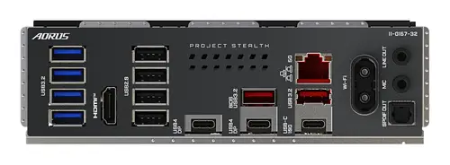 X870 AORUS STEALTH Placa Base - Compatible con procesadores AMD Ryzen 9000, VRM digital de 16+2+2 fases, hasta 8200MHz DDR5 (O.C.), 2xPCIe 5.0 + 2xPCIe 4.0, Wi-Fi 7, LAN 5GbE, USB 4 - Imagen 6