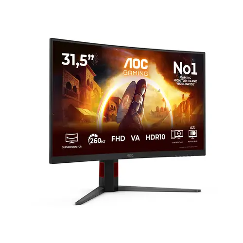 G4 C32G4Z pantalla para PC 80 cm (31.5") 1920 x 1080 Pixeles Full HD LCD Negro, Rojo - Imagen 2
