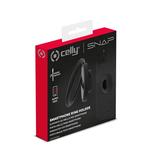 SnapRing Soporte activo para teléfono móvil Teléfono móvil/smartphone Negro - Imagen 6