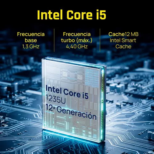 Mini PC Teseracto i5 1235U 8+256GB 2xHDMI - Imagen 8
