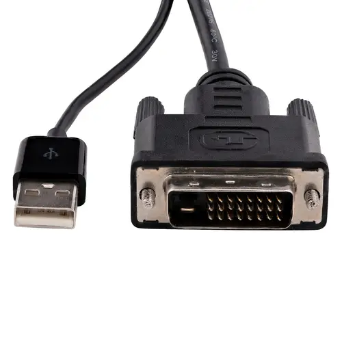 Adaptador DVI a DisplayPort Alimentado por USB - Conversor DVI a DisplayPort - Convertidor DVI-D a DP - 1920x1200 - Imagen 3
