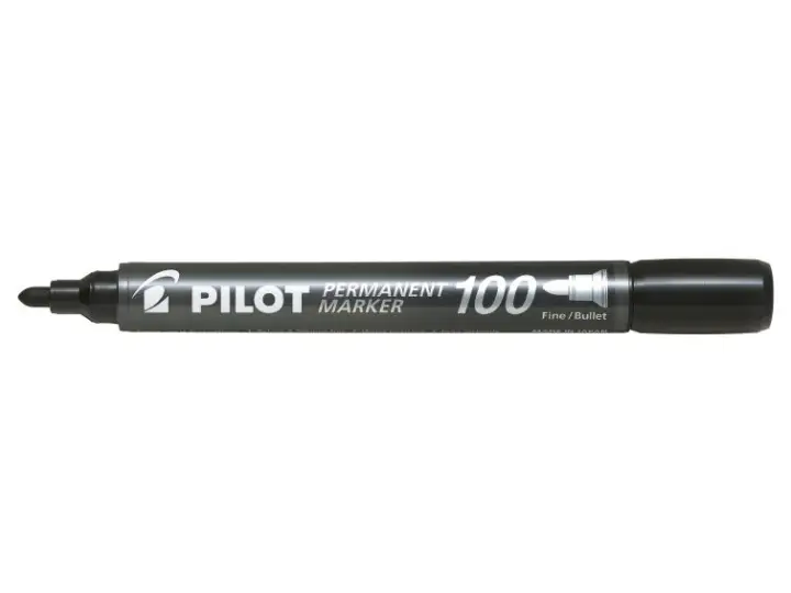 Permanent Marker 100 marcador 1 pieza(s) Punta fina Negro