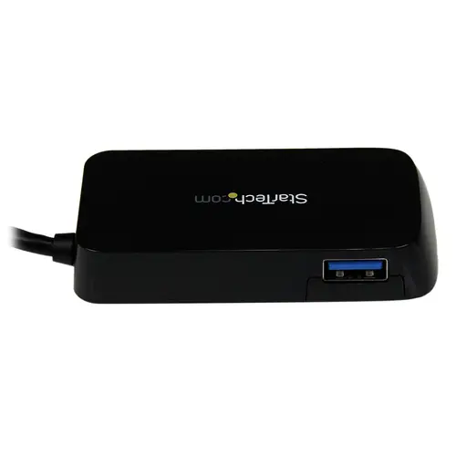 Adaptador Concentrador Hub Ladrón USB 3.0 (5Gbps) Super Speed para Portátil de 4 Puertos Salidas - Negro - Imagen 3