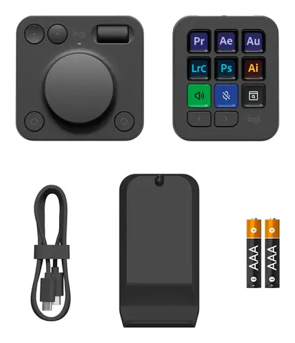MX Creative Console, keypad programable con 9 teclas LCD personalizables y dial de control para diseño gráfico, edición de vídeo, fotografía, uso con Adobe, Zoom, Spotify, etc. Color Grafito - Imagen 14
