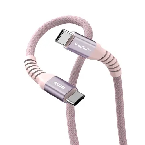 31853 cable USB USB 2.0 1,2 m USB C Rosa - Imagen 3