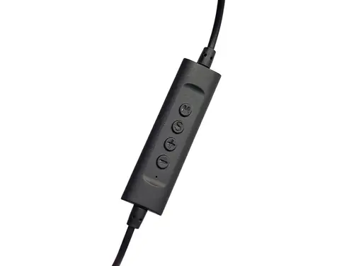 POLONA05BC auricular y casco Auriculares Alámbrico Diadema Llamadas/Música USB Tipo C Negro - Imagen 6