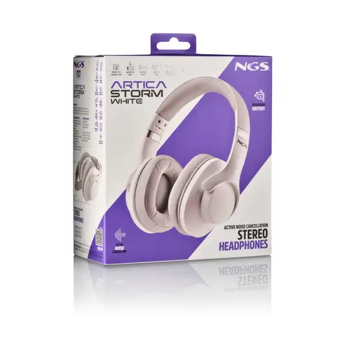 ARTICA STORM WHITE Auriculares Inalámbrico y alámbrico Diadema Llamadas/Música/Deporte/Uso diario Bluetooth Blanco - Imagen 5