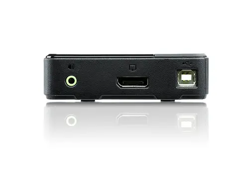 Switch KVM DisplayPort/Audio USB de 2 puertos (compatible con 4K, cables incluidos) - Imagen 2
