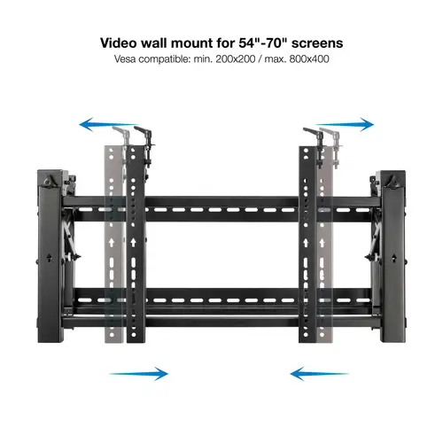 Soporte Video Wall de Pared para Pantalla 45- 70, Negro - Imagen 3