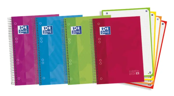 Europeanbook 4 cuaderno y block A5 120 hojas Colores surtidos