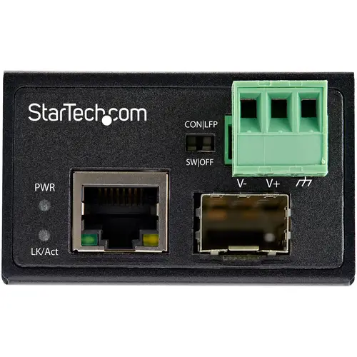 Conversor de Medios Ethernet Industrial de Fibra Multi o Monomodo a Ethernet - SFP a RJ45 - Convertidor - IP30 (IMC100MSFP) - Imagen 2