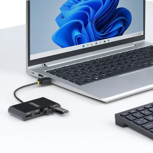 Hub USB 2.0 de 4 Puertos - Ladrón USB Alimentado por el Bus - 480Mbps - Hub Portátil Externo USB - Multiplicador USB - Protección de Sobrecorriente - Imagen 5