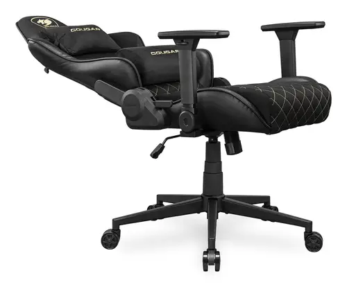 CGR-A2F-GLB Silla para videojuegos universal Asiento acolchado tapizado Negro, Oro - Imagen 8