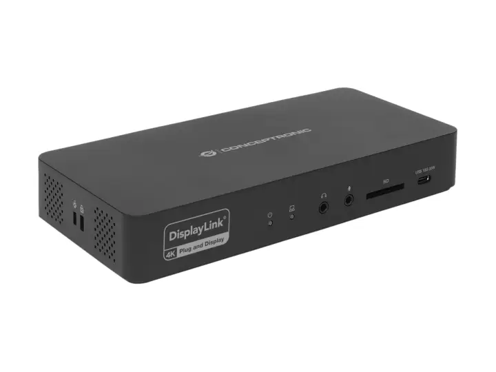 DONN31B base para portátil y replicador de puertos Alámbrico USB 3.2 Gen 2 (3.1 Gen 2) Type-C Negro