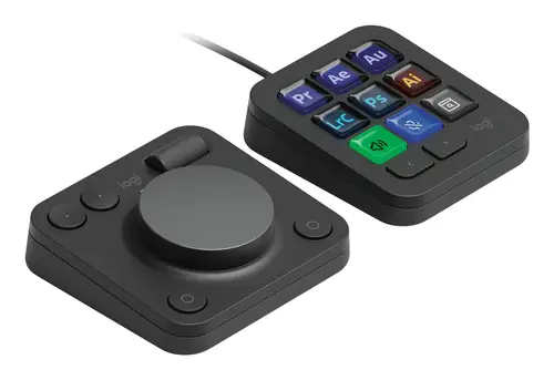 MX Creative Console, keypad programable con 9 teclas LCD personalizables y dial de control para diseño gráfico, edición de vídeo, fotografía, uso con Adobe, Zoom, Spotify, etc. Color Grafito - Imagen 15