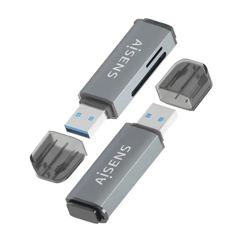 Lector De Tarjetas SD, Micro SD, MMC, Rs-MMC, MMC Micro, USB-A, Gris - Imagen 3