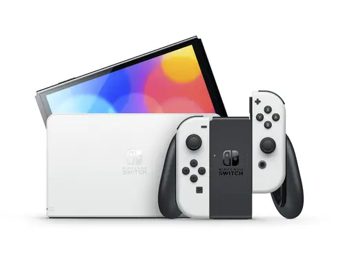Switch OLED videoconsola portátil 17,8 cm (7") 64 GB Pantalla táctil Wifi Blanco - Imagen 2