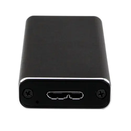 Caja USB 3.0 (5Gbps) a SSD M.2 de Aluminio con UASP - Negro - SATA NGFF M.2 con B Key y B+M Key - Caja Portátil Externa M.2 - No es Compatible con NVMe / AHCI - Imagen 4