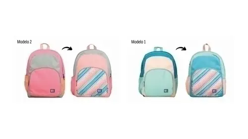MOCHILA OXFORD COLOR BLOCK REVERSIBLE