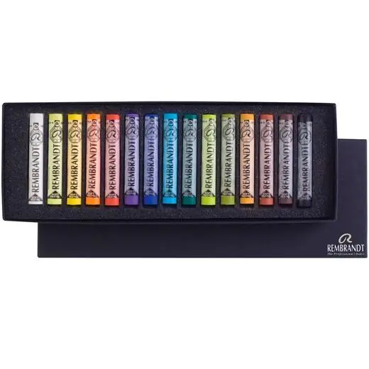 TALENS REMBRANDT SET BÁSICO 30 TIZAS SELECCIÓN GENERAL 300C15 COLORES PASTELES SUAVES