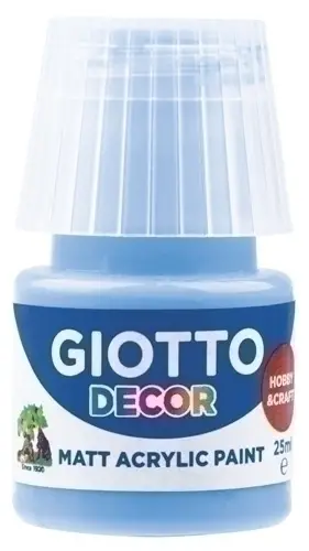 PINTURA ACRIL.GIOTTO 25 ml AZUL CELESTE - Pack de 6 unidades