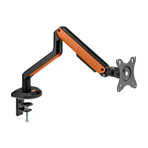 Soporte de Mesa RGB Gaming contrapeso giratorio e inclinable para Monitor/TV 9Kg (3 Pivotes, 1 Brazo) de 17-32, Negro-Naranja - Imagen 2