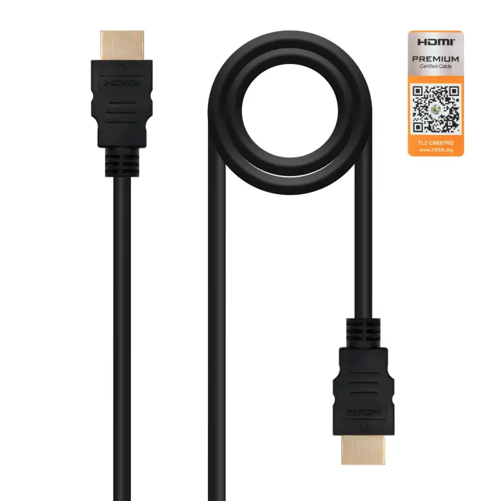 HDMI V2.0, 1m cable HDMI HDMI tipo A (Estándar) Negro