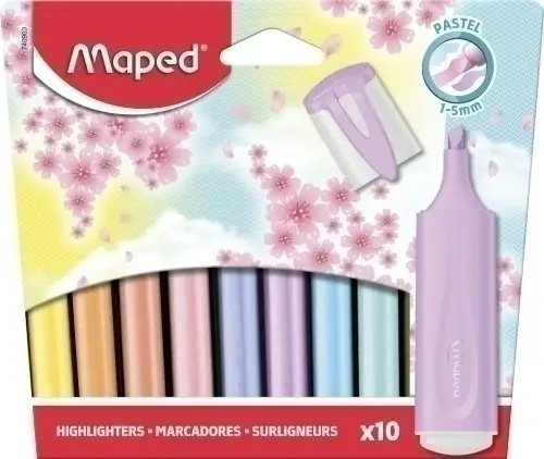 ROTUL. FLUOR MAPED CLASS.PASTEL EST.10