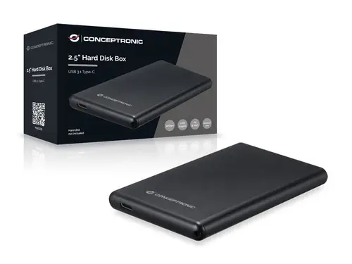 HDE02B caja para disco duro externo Caja de disco duro (HDD) Negro 2.5" - Imagen 4