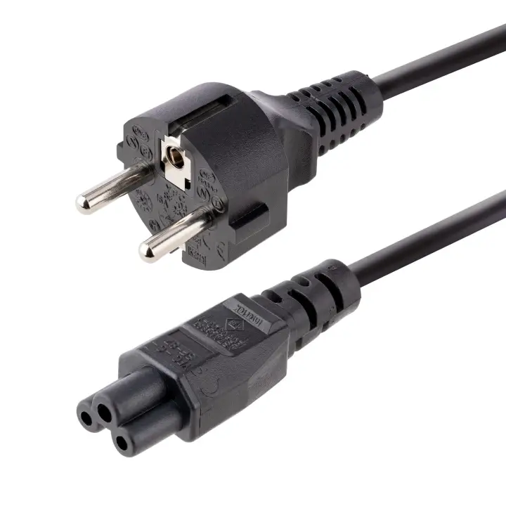 Cable de 3m de Alimentación de Repuesto para Ordenador Portátil, EU Schuko a C5, 2,5A 250V, 18AWG, para Cargador de Portátiles, Hoja de Trébol/Mickey Mouse