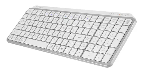 MK-SILENKEYS teclado Universal RF Wireless + Bluetooth QWERTY Español Blanco - Imagen 3