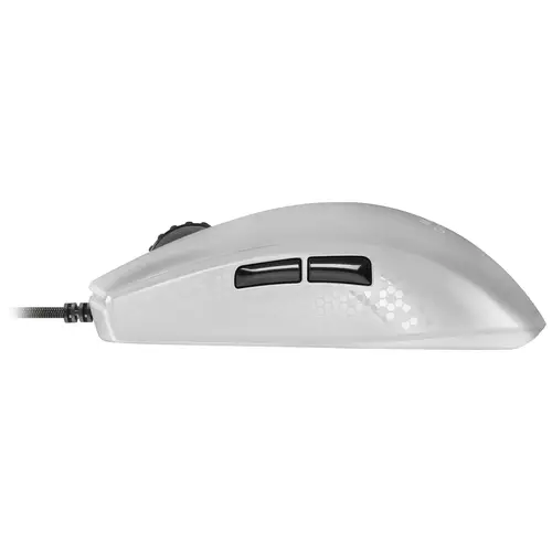 MMRW, Ratón Gaming RGB Chroma, Estructura Translúcida Ultra-ligera 58 g, 12800 DPI, Switches Mecánicos HUANO, Blanco - Imagen 4