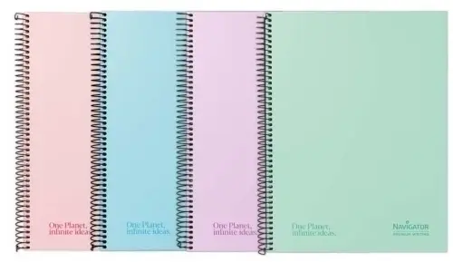 BLOC NAVIGATOR A4 120h CD.5 PASTEL SURTI - Pack de 5 unidades