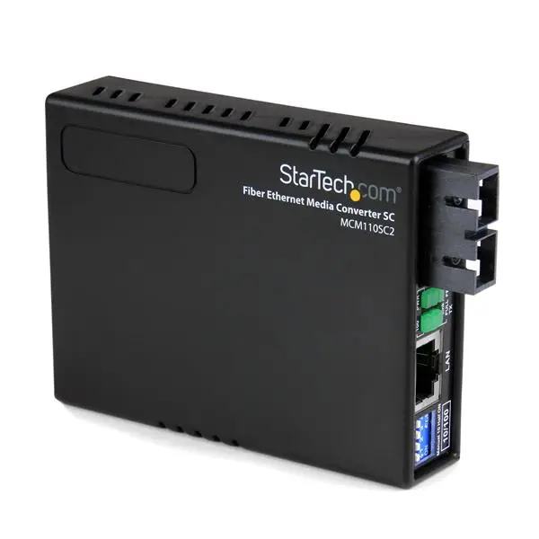 Conversor de Medios Ethernet RJ45 a Fibra Óptica Multimodo SC - ..