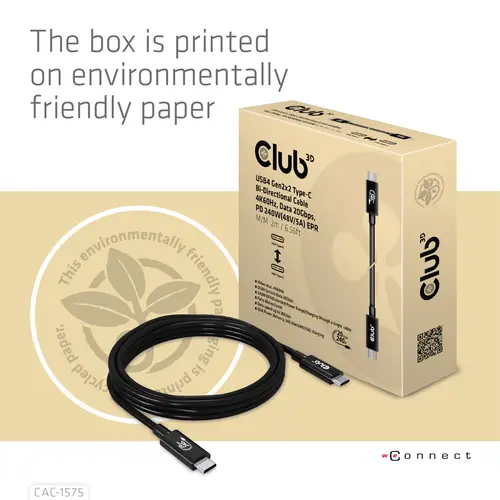 CAC-1575 cable USB USB4 Gen 2x2 2 m USB C Negro - Imagen 11