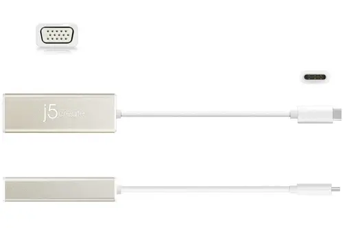 JCA111 Adaptador gráfico USB 1920 x 1080 Pixeles Aluminio, Blanco - Imagen 3