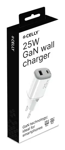 UPTC1USB1USBC25 cargador de dispositivo móvil Cámara digital, Micrófono, Smartphone, Tableta, Teléfono Blanco USB Interior - Imagen 2