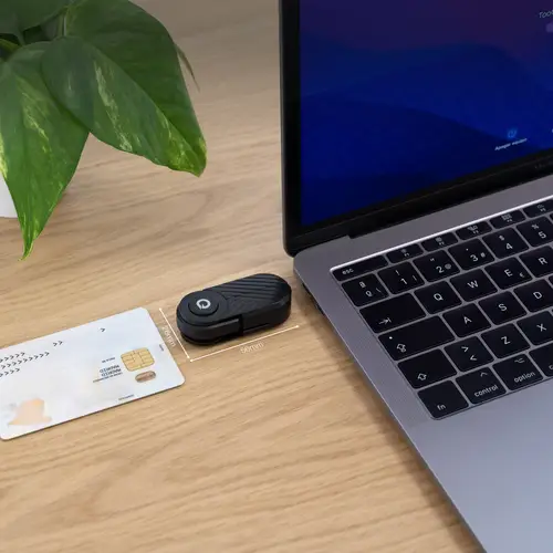 Lector Tarjetas Inteligentes, DNI Electrónico, USB-C, Negro - Imagen 4