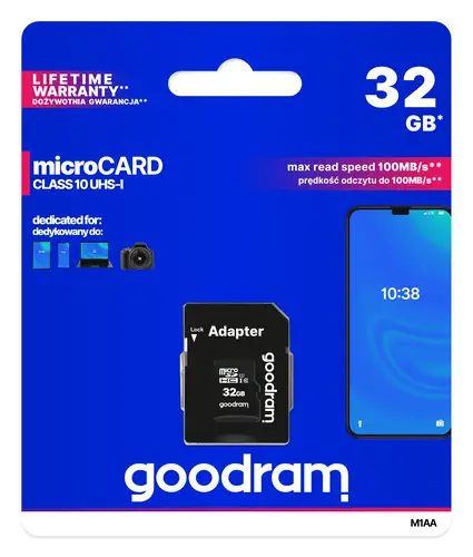 M1AA 32 GB MicroSDHC UHS-I Clase 10 - Imagen 5