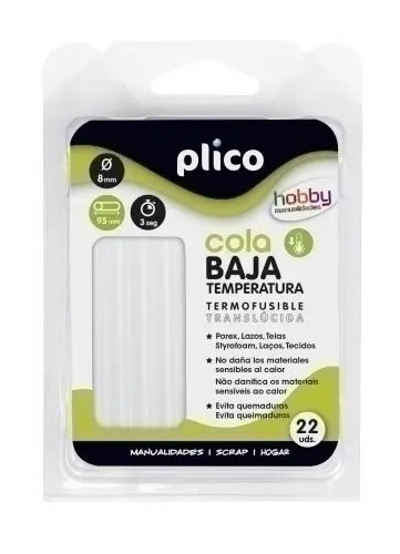 COLA BARRA PLICO BAJA TEMP. blister 22