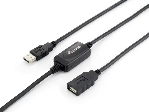 133310 cable USB USB 2.0 10 m USB A Negro - Imagen 1