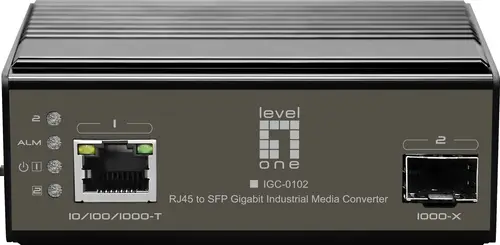 IGC-0102 convertidor de medio 1000 Mbit/s Negro - Imagen 1