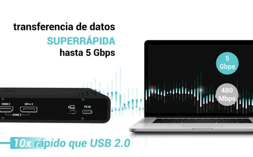 Universal Dual 4K Display Docking Station + Power Delivery 85W - Imagen 9