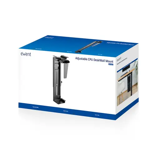 EW1293 soporte de CPU Soporte para instalación de CPU bajo mesa Negro - Imagen 7