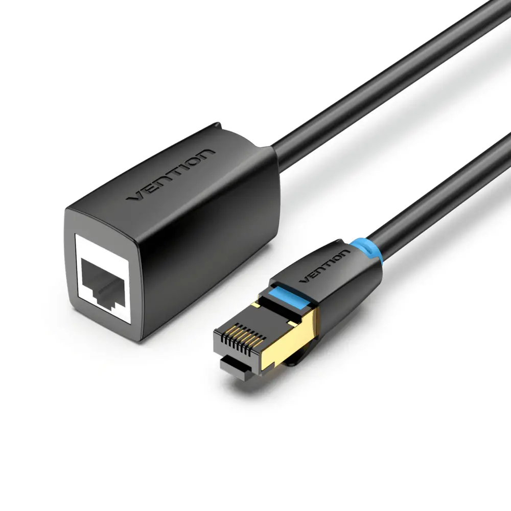 IKHBF cable de red Negro 1 m Cat8 SF/UTP (S-FTP) Alrededor