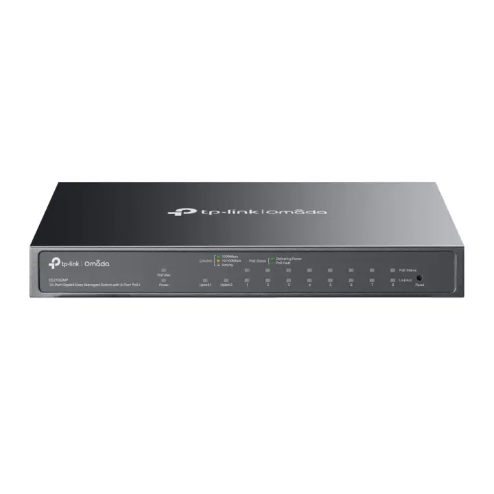Omada ES210GMP switch Gestionado Gigabit Ethernet (10/100/1000) Energía sobre Ethernet (PoE) Negro