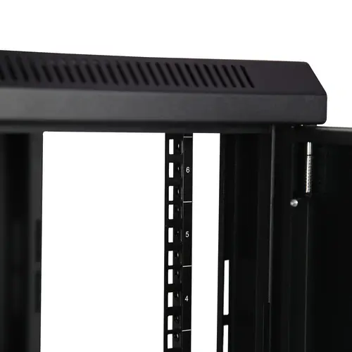 Armario Rack de Pared para Servidores 6U 19" 2 Columnas y Estante 1U - Rack de Servidores de Montaje en Pared - Rack Ventilado para Equipo de Red - Imagen 5