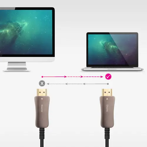 Cable HDMI V2.1 AOC 8K@60Hz 4K@120Hz 48Gbps A/M-A/M, Negro, 60 m - Imagen 3
