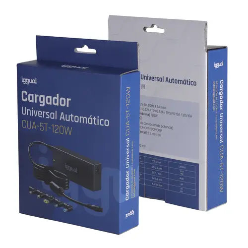 CUA-5T-120W adaptador e inversor de corriente Interior Negro - Imagen 3
